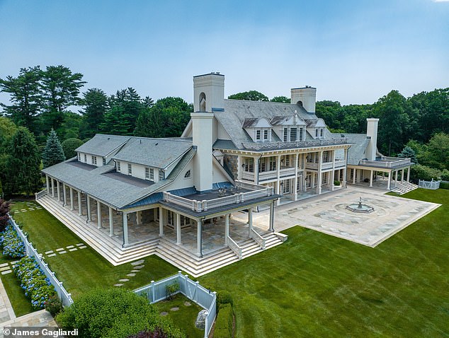 A mega-mansion owned by a multi-millionaire tycoon who helped launch vodka brand Gray Goose is now on the market for $28.5 million.