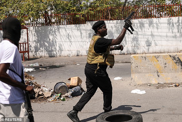 Alvarez's arrest comes at a time of heightened concern about Haitian migrants streaming into the U.S. as they escape the gang-led violence sweeping the country.  The leader of the gang violence, former police officer Jimmy 'Barbecue' Cherizier, was spotted in Port-au-Prince on Monday