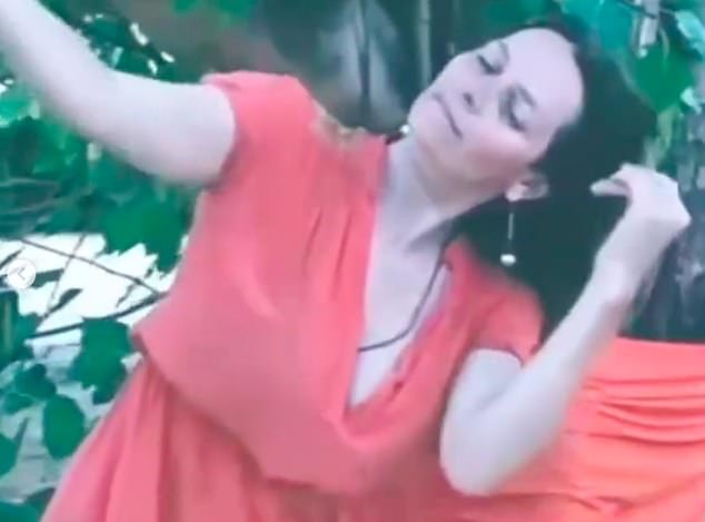 Angelina Smith, who describes herself as a 'female embodiment leader' and 'movement explorer' shared videos of her dancing in the villa 48 hours before the landslide