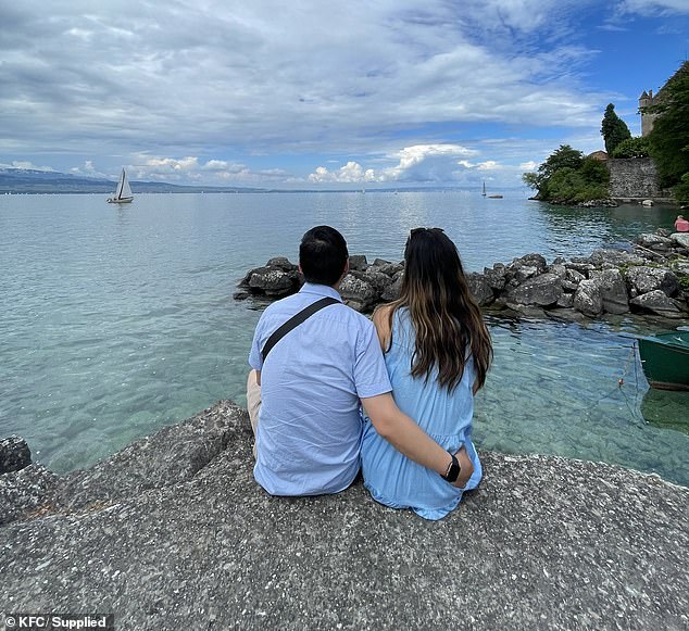 The couple got engaged by the water while walking between Coogee and Bondi