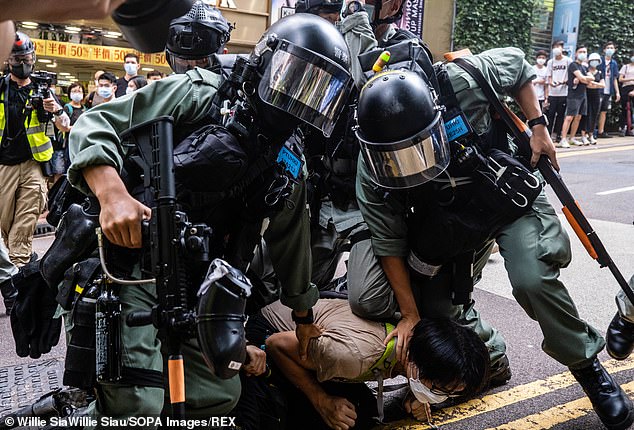 The bill comes just a few years after the 2019-2020 freedom protests, which saw millions of Hong Kongers take to the streets to fight against a bill that would have made it easier for people to be extradited to mainland China (File image)