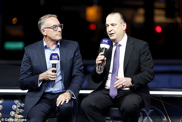 Footy supremo Peter V'Landys (pictured right) has confirmed the NRL could have launched the 2024 season in Hollywood