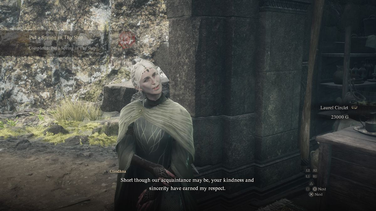 Cliodhna offers to give the Arisen the Magick Archer calling in exchange for mentoring her husband in Dragon's Dogma 2