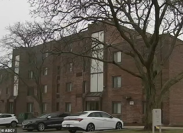 The attack took place in this apartment complex earlier this month