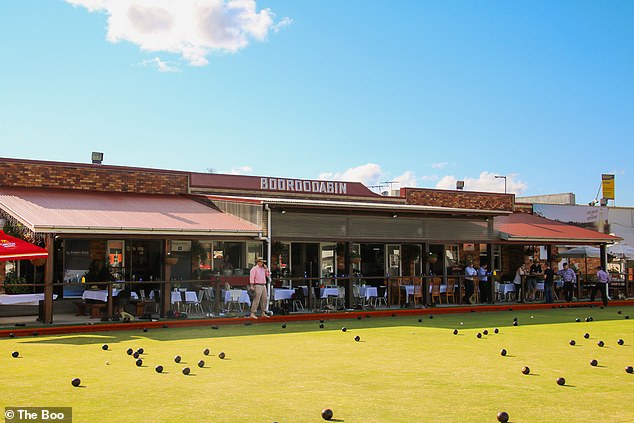 Residents and businesses in an upmarket inner suburb say a smell that has lingered for almost six years, likened to 'rotting bodies', is affecting their lives and putting off customers.  The local Boooodabin Community and Recreation Club is pictured