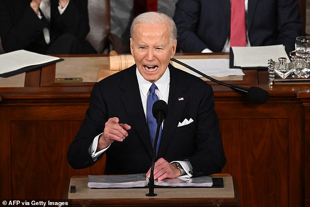 President Joe Biden delivered a fiery State of the Union address on Thursday evening