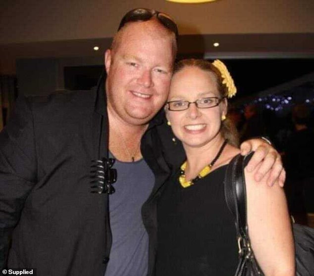 Jon Seccull (pictured right) has been found guilty of raping his then-wife Michelle Skwes (pictured left) multiple times between February 2014 and September 2015