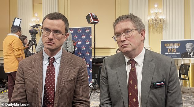 At President Biden's State of the Union address on Capitol Hill this week, Gabriel Shipton was spotted, who is fighting with Republican Rep. Thomas Massie of Kentucky for clemency for his brother Julian Assange