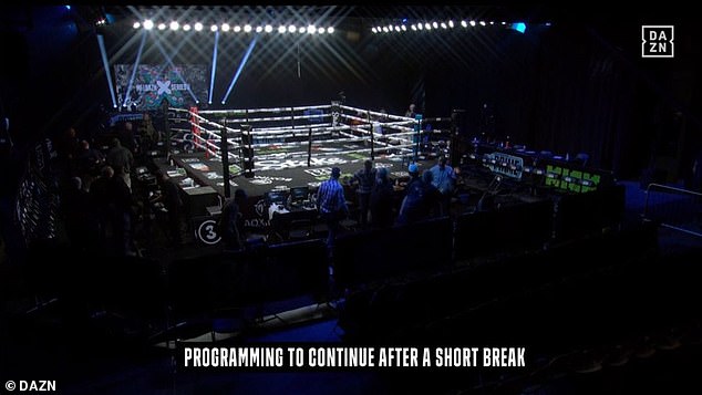 DAZN's broadcast of Misfits Boxing 13 was interrupted by an apparent slapping joke