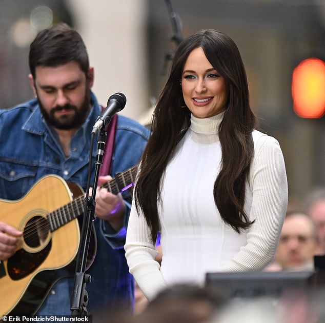 Kacey Musgraves looks stunning during her appearance on the Today show in NYC – as she releases her personal new album Deeper Well following divorce from Cole Schafer