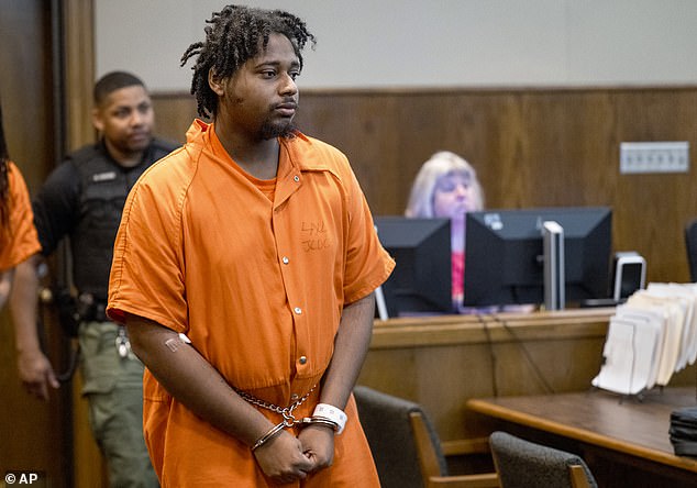 Lyndell Mays, 23, appeared briefly in Jackson County Circuit Court Tuesday after being released from the hospital.  He is charged with murder in connection with the deadly Super Bowl shooting