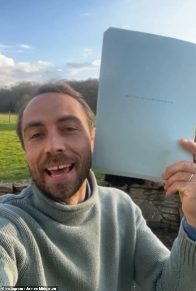 James Middleton (pictured) has revealed he is writing a book dedicated to his beloved spaniel Ella - who passed away in January last year - and 'saved his life when he was overshadowed by clinical depression'