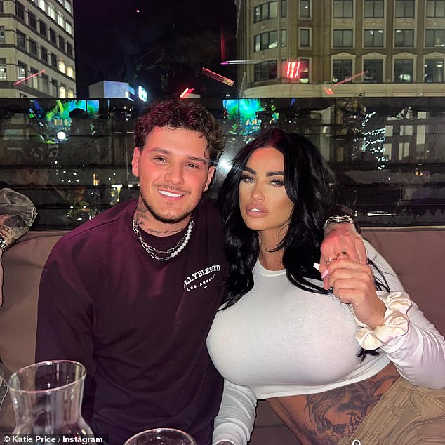 Katie Price, 45, got cozy with her new boyfriend JJ Slater, 31, in an Instagram snap on date night after confirming their romance earlier this week