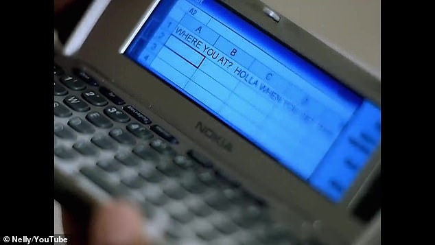 Fans have joked about part of the video where she tries to type a text message in Microsoft Excel - and then wonder why she never got a response