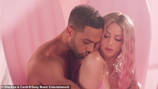 Kerry Katona's ex-boyfriend has made a surprise cameo as Shakira's new music video for her latest single Punteria