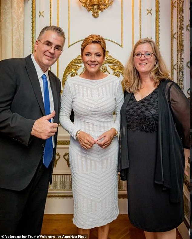 The Fitzgeralds are seen here with Kari Lake, Arizona's Republican candidate for Senate