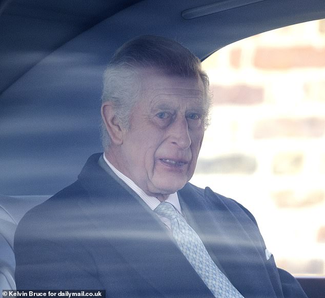 HM King Charles III managed to smile at the crowd as he left Windsor Castle this morning and headed to Clarence House