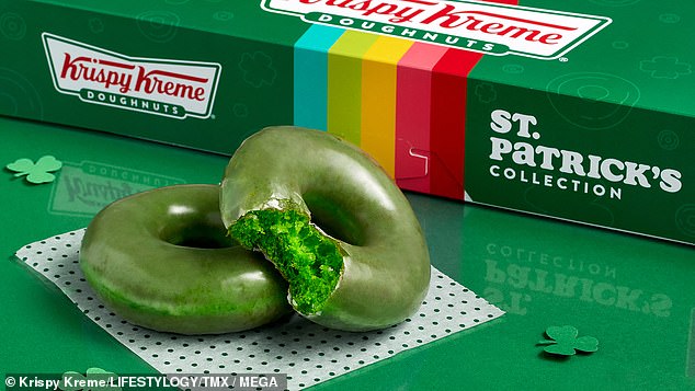 Krispy Kreme is bringing back the green O'riginal Glazed Donut for St. Patrick's Day