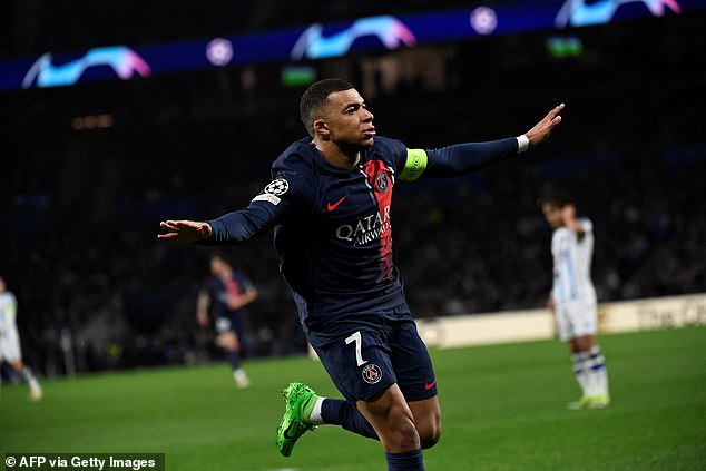 Kylian Mbappé seemed to break the target with his fierce opener for PSG on Tuesday evening