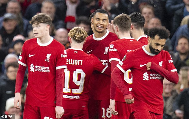 Liverpool put Sparta Prague to the sword in a brutal 6-1 win at Anfield on Thursday