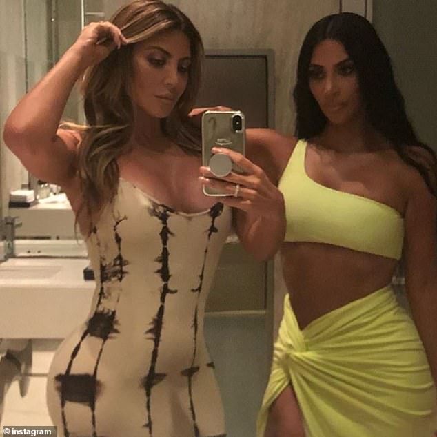 A source revealed that the Real Housewives star had discussed possible birth plans with girlfriend Kim Kardashian (pictured)