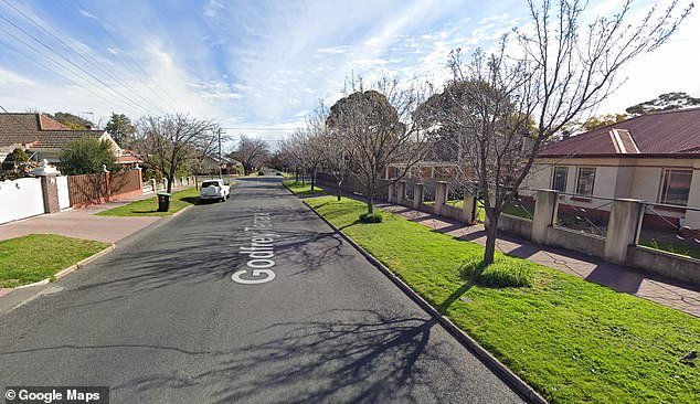 The letter was left in a car on Godfrey Terrace in Leabrook, Adelaide (pictured), slamming the driver for taking a parking space from their gardener and cleaner.