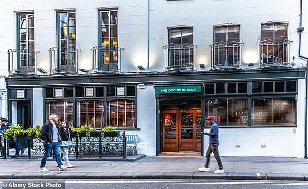 The fashionable Soho joint, where artist Damien Hirst once barged his £20,000 Turner Prize winnings, first opened as a private members club in 1985 and now has 5,000 members