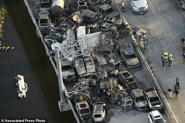 A Louisiana truck driver has been charged with negligent homicide for his role in the fiery highway jam that left eight dead after a… "super fog" of swamp fire smoke and dense fog ensnared more than 160 vehicles