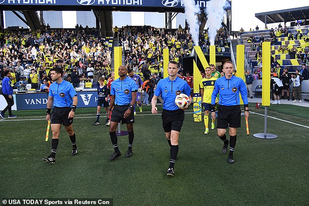 The MLS has told broadcasters to avoid discussing the referee ban as much as possible