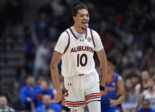 Auburn's Chad Baker-Mazara was ejected after just three minutes in Friday's first round