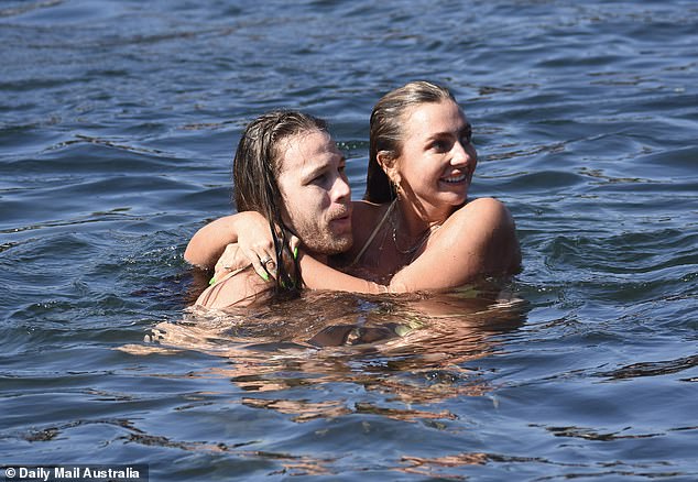 Married At First Sight stars Jayden Eynaud and Eden Harper had a very fun outing as they went swimming on Friday