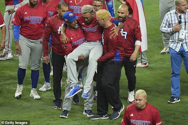 Diaz tore his patellar tendon while celebrating a victory in Puerto Rico in March 2023