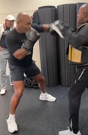 The boxing legend showed off the speed of his punches in a viral video on X (Twitter) and impressed fans