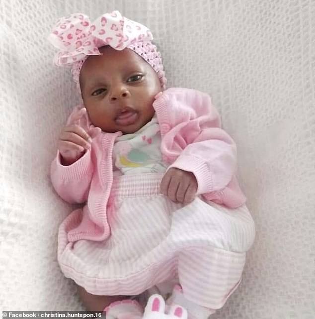 Sanaa Riggins, 4, pictured as a baby, died Saturday evening after taking her mother's heroin left in the house