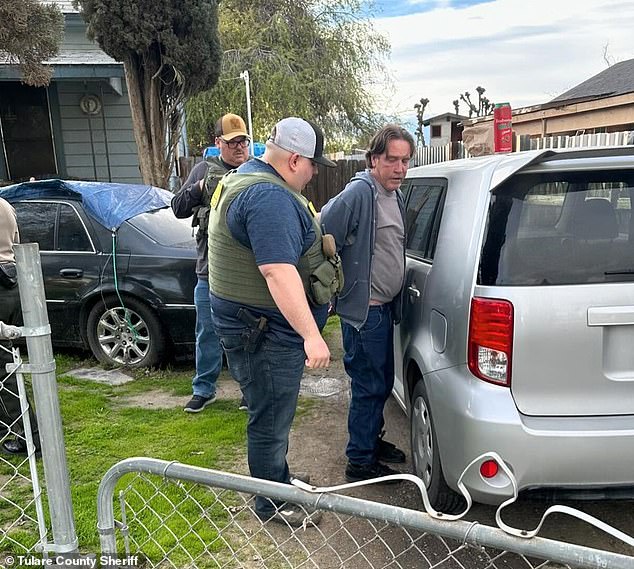 Moment California father 50 and step grandfather 64 are arrested for