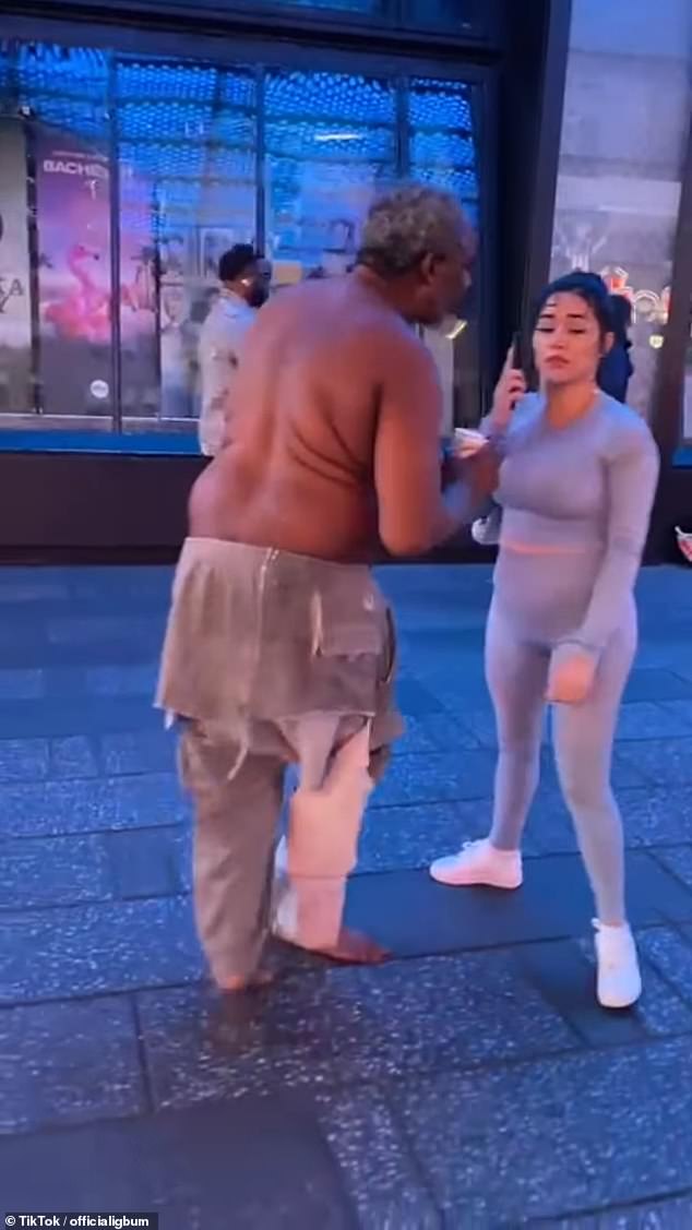 New York comedian Esteban Romero portrayed his famous character named 'Dontarius' in Times Square in 2022 and he reposted the video on his Instagram on March 17.