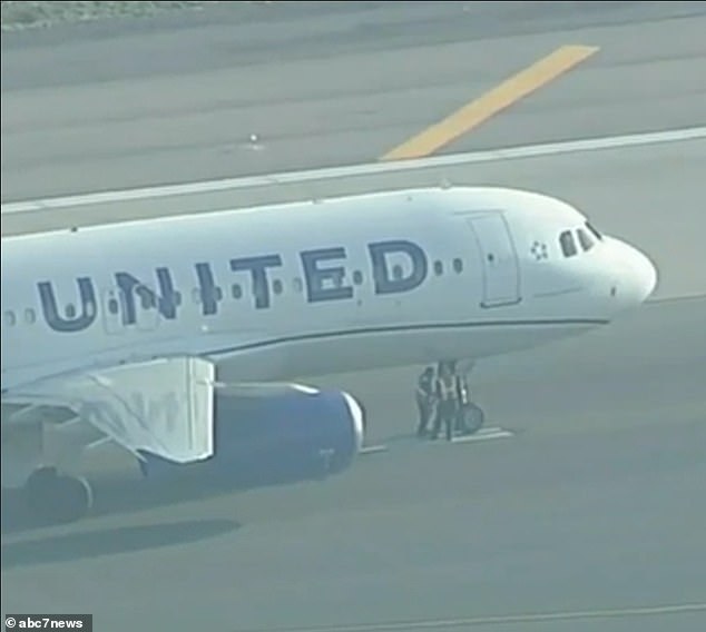 The airline said the flight, seen here, was headed to Mexico City from San Francisco and had to make an emergency landing in Los Angeles because of the error