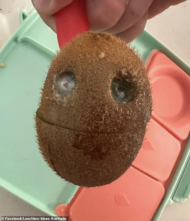 The mother was confronted with a horrific and 'ghostly' sight of an eyeless kiwi face