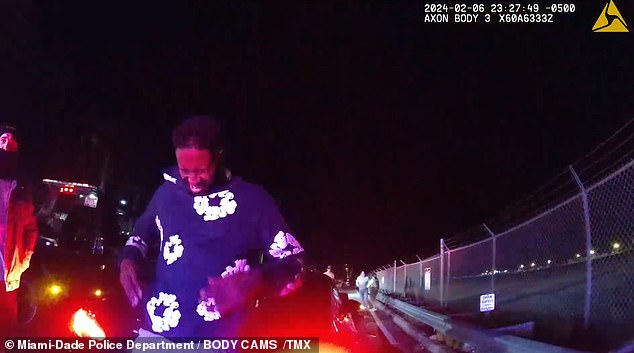 The NBA star breaks down in tears in new bodycam footage from Miami-Dade police