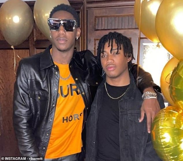 RJ Barrett will miss the Raptors' game against Orlando following the death of his brother Nathan (R)