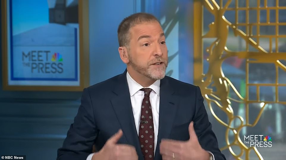 Veteran NBC analyst Chuck Todd attacked his own bosses for hiring former RNC chair Ronna McDaniel on Sunday's Meet The Press, as anger among channel employees was laid bare for viewers