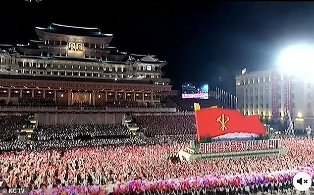 Subscribers can enjoy the state-run Korean Central Television, which shows a steady stream of missiles, highlights messages from despot-dedicated newscasters and broadcasts military parades (pictured)