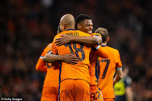 Donyell Malen was among the goalscorers as the Netherlands defeated Scotland 4-0 in Amsterdam