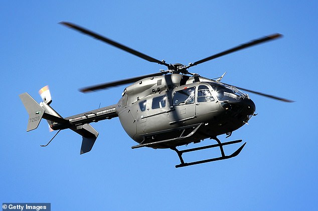 The helicopter was a New York National Guard Lakota helicopter