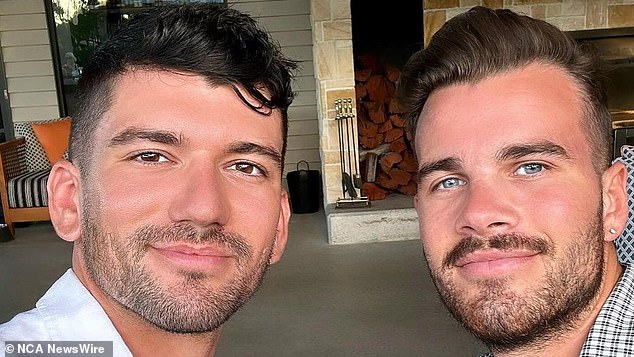 Luke Davies, left, and Jesse Baird are believed to have been murdered at Mr Baird's Sydney home