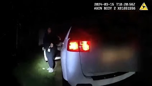 Newly released police bodycam footage showed LaRiccia was arrested at her home on March 15 as she left for work