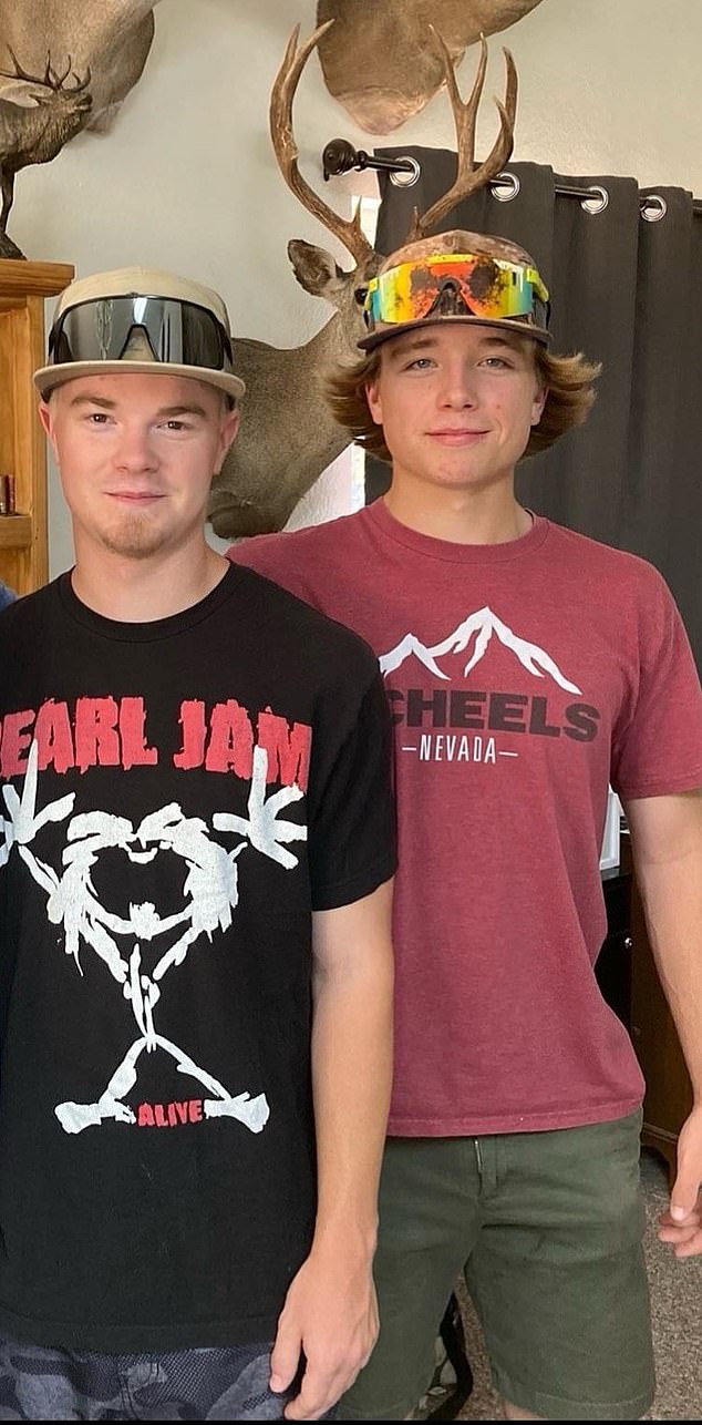 Brooks' brother Wyatt Brooks, 18, (right) was also attacked but survived and is recovering, according to the El Dorado County Sheriff's Office