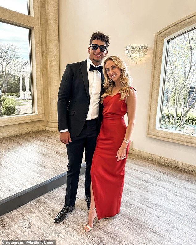 Patrick and Brittany Mahomes showed off the outfits they wore to a friend's wedding