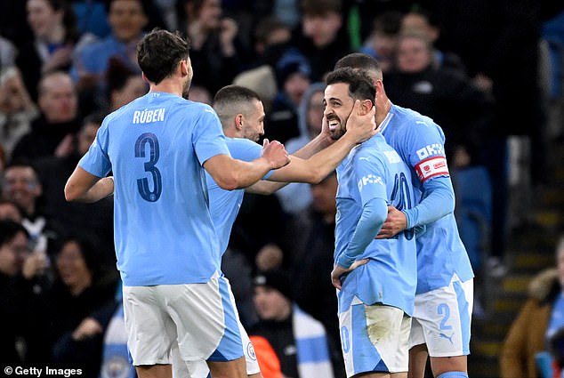 Bernardo Silva scored twice to secure City's place in the semi-finals for the sixth consecutive season