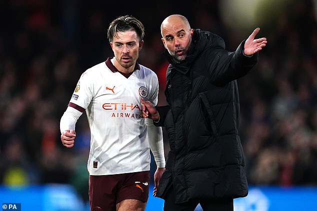 Jack Grealish has been told by Pep Guardiola to dedicate the international break to regaining his top fitness